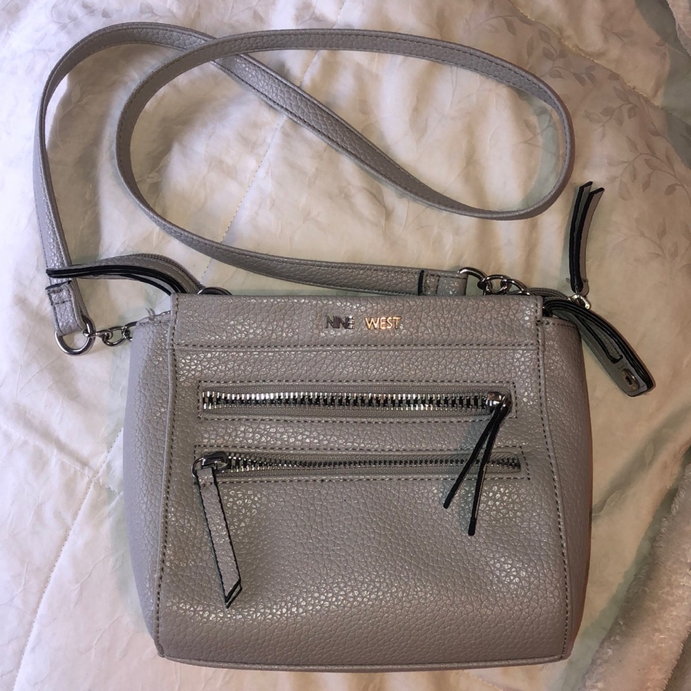Nine West Gray Crossbody Bag / Purse